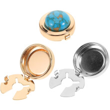 3pcs Button Cufflinks Stylish Metal Embellishments for Mens Shirts Durable Alloy Design for Secure Fit for Birthdays Holidays