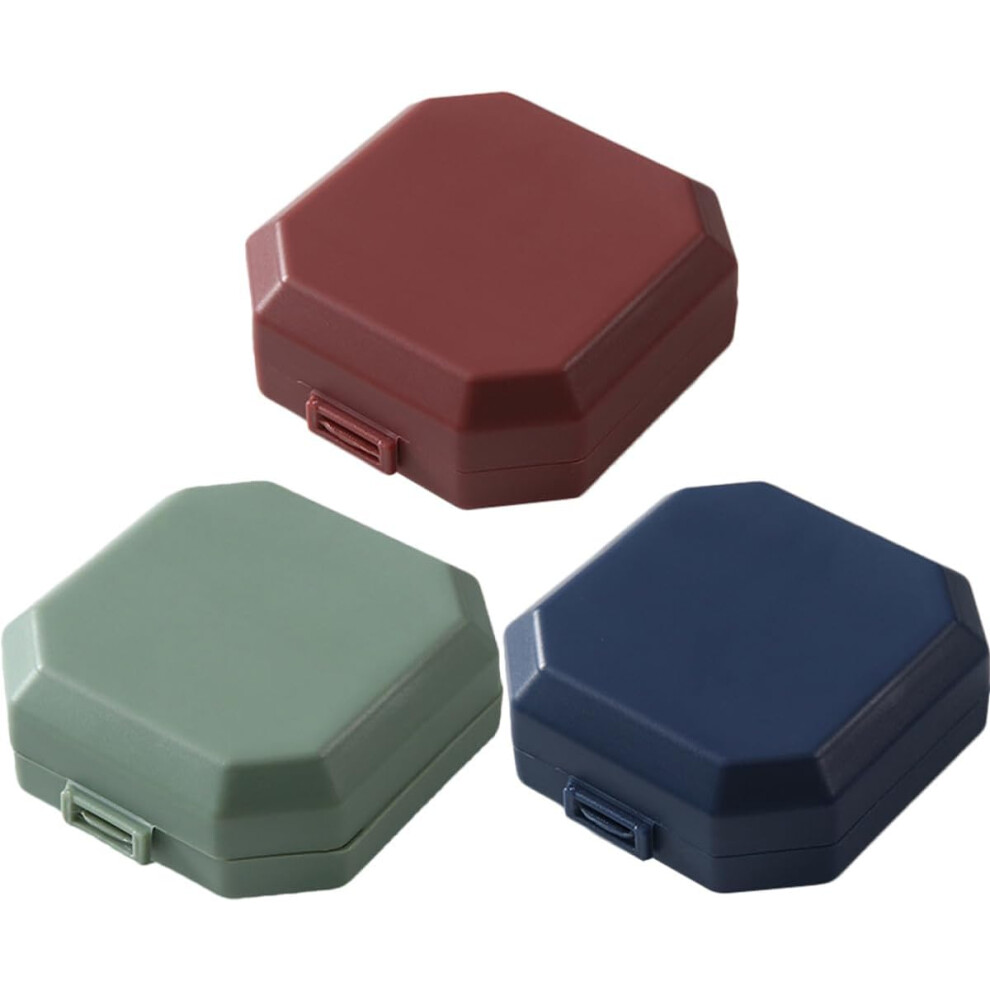 Hkhbjs 3Pcs Wear-Resistant Medicine Cases Convenient Portable Medicine Organizers