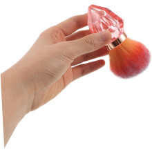 Lot de 2 pinceaux à poussière de diamant pour ongles, doux et efficaces pour démaquiller et embellir les ongles.