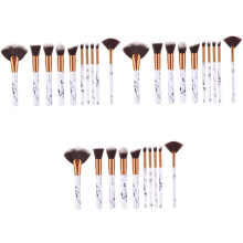 Ensemble de 30 pinceaux de maquillage professionnels en nylon effet marbre