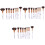 30pcs Professional Nylon Makeup Brush Set Marble Look Makeup Brush 1