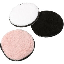 3 discos desmaquillantes faciales para eliminar el maquillaje de ojos y limpiar el rostro. Algodón. Color aleatorio.