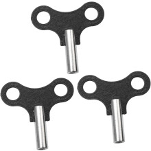 3-teiliges Set Metall-Uhrenaufzugsschlüssel, robuste Aufzugswerkzeuge für Kamin- und Wanduhrenreparaturen