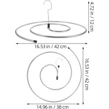 Stück spiralförmige Kleiderbügel, Deckenbügel, 12 mm Edelstahl, robust, platzsparend, schnelltrocknend
