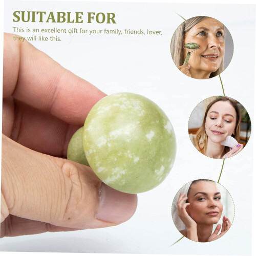 2-teiliges Steinroller-Gesichtspflegegerät Gua Sha Schabemassagegerät 2