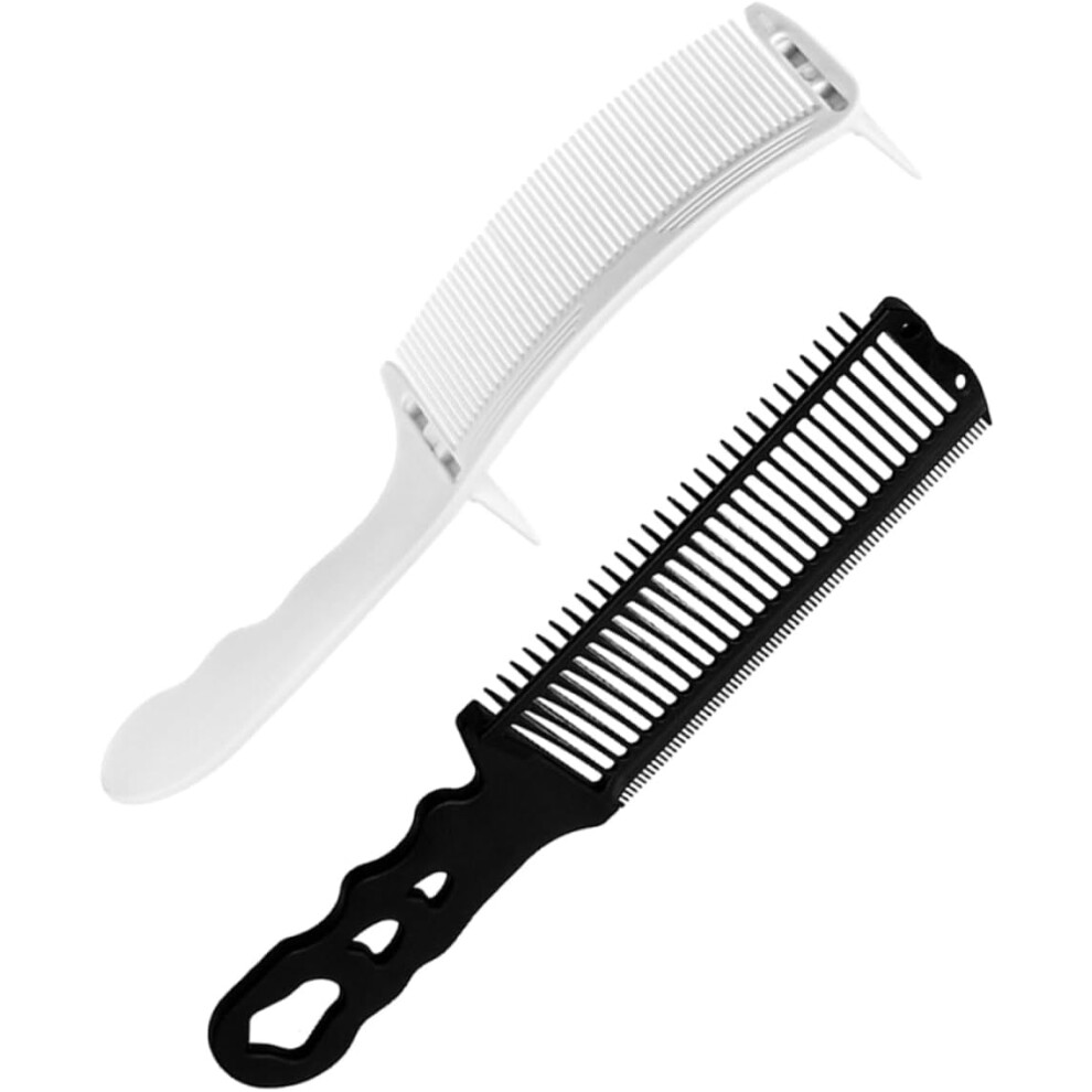 Hkhbjs 2Pcs Barber Combination Fade Comb Clipper Comb Haircut Hairdressing Tool