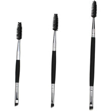 3-teiliges Set Augenbrauenpinsel mit Holzgriff, professioneller Augenbrauenpinsel für Damen