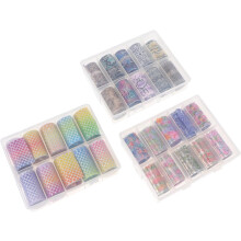Nail Art Sticker Box Easy Apply Nail Stickers Decals for Girls Manicure Decorations Safe