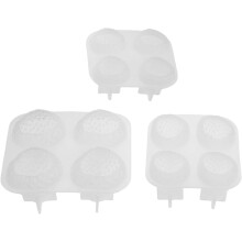 3er-Pack Erdbeer-Silikonformen für Duftkerzen, Aromatherapie-Formen, einfaches Entformen