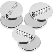 3 kpl miniatyyri hopeinen magneettinen rintaneulasolkisarja, vaaterintaneulapidikkeen muuntomagneetit