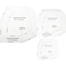 plantillas acrílicas para coser, plantillas para fundas de cuencos, reglas para patchwork de 6", 8" y 10".