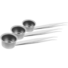 3-teiliges Kerzenlöscher-Set für Zuhause und Labor, versilbertes Weißblech