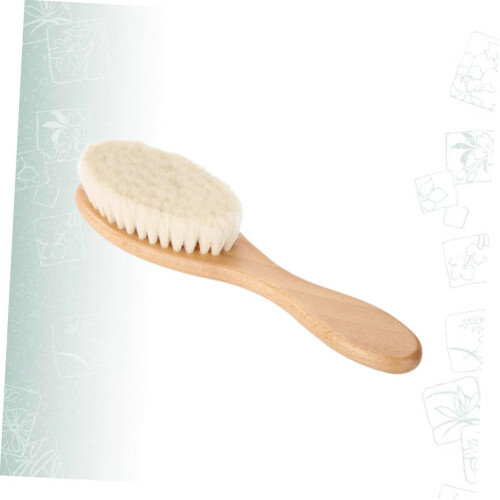 Escova de lã densa de 2pcs para bigode e barba cuidado curvo design de alça 1