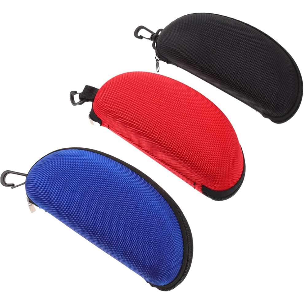 Hkhbjs 3Pcs Portable Eva Glasses Case Zipper Pressure Eyeglasses Holder For Outdoor Sunglasses Travel Box