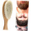 Escova de lã densa de 2pcs para bigode e barba cuidado curvo design de alça 6