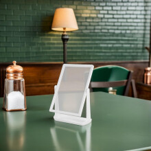 Tischaufsteller für Speisekarten, Kartenhalter für Restaurants, Geschäfte und Büros, kleine Tischmenühalter
