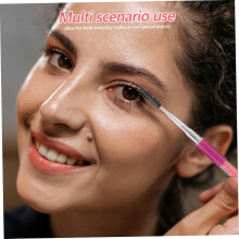 2 cepillos para rímel con mango de plástico y cerdas suaves para extensiones de pestañas. Herramienta de maquillaje para pestañas.
