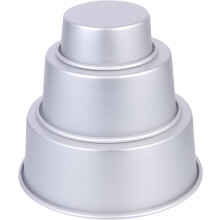 3-teiliges Set runder Kuchenformen aus robuster Aluminiumlegierung, antihaftbeschichtet, tiefe Dessertformen