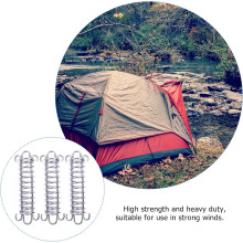 3pcs Tent Spring Buckles Set, High-Strength Steel Wind Rope Fixed Buckles