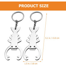 2pcs Chave Holder Chaveiro Charme Prata Metal Multi-purpose Lagosta Chaveiro Pendentes para Cocktail Party