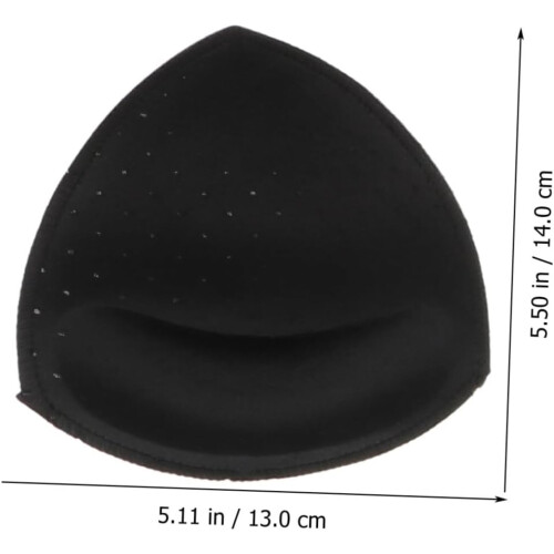 Bra Inserts Pads 3 Pairs Sponge Padded Bra Liners Thin Upper Thick Lower Design 1