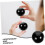 Black Obsidian Crystal Balls Stress Relief Spheres 2pcs Lightweight Compact 4