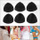 Bra Inserts Pads 3 Pairs Sponge Padded Bra Liners Thin Upper Thick Lower Design 6