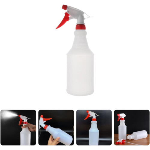 2Pcs Reusable Empty Spray Bottles Plastic with Adjustable Spray Nozzle Fine Mist 1