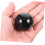 Black Obsidian Crystal Balls Stress Relief Spheres 2pcs Lightweight Compact 7