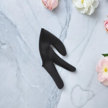 2 hitzebeständige Handschuhe für Haarstyling, dreifingrige Baumwollhandschuhe für Lockenstab und Glätteisen
