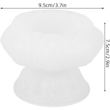 Moule à bougie en forme de fleur de lotus, moule en silicone pour la fabrication de savon et le moulage de fondant.