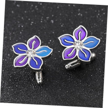 Boutons de manchette fleuris pour chemise d'affaires, 2,2 cm, en cuivre, pour homme, tenues formelles et décontractées.