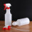 2Pcs Reusable Empty Spray Bottles Plastic with Adjustable Spray Nozzle Fine Mist 6