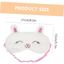 2er-Pack Plüsch-Schlafmasken mit niedlichem Cartoon-Muster, Augenabdeckung zum Schlafen, Schlafmaske für Frauen auf Reisen