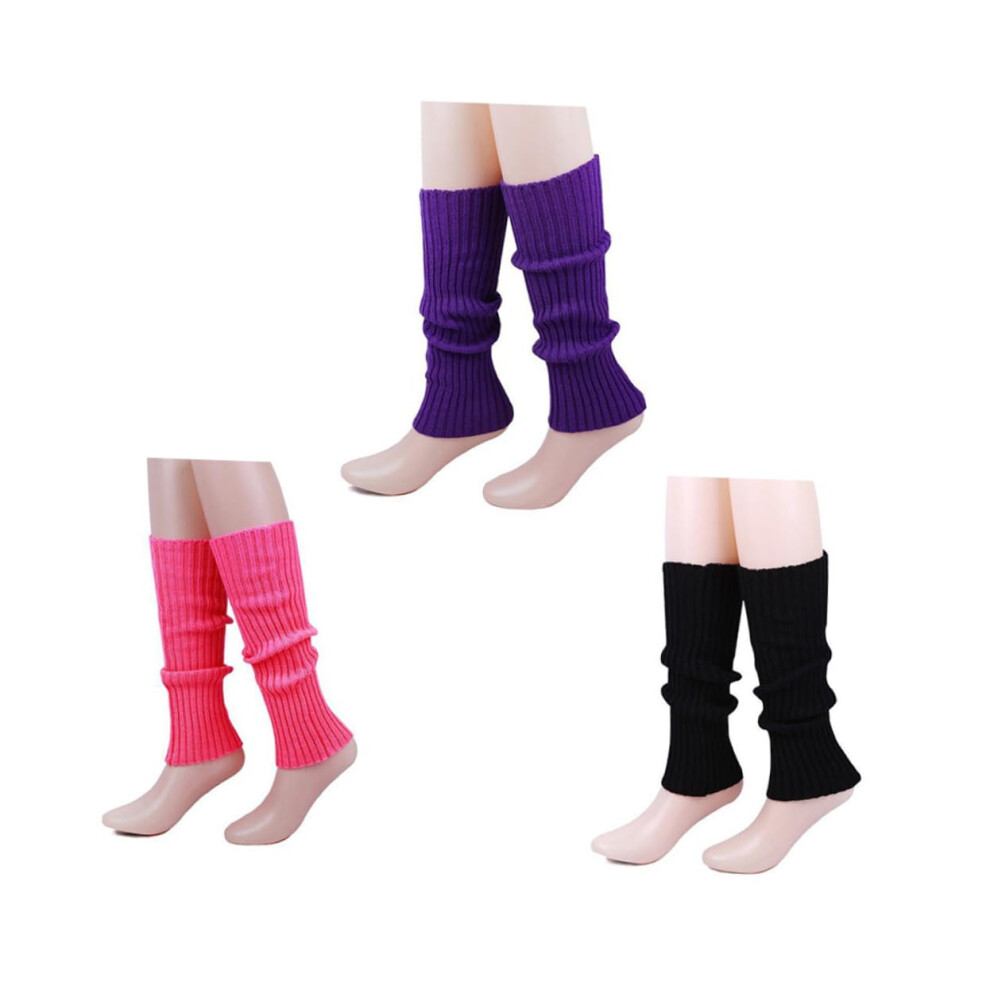Hkhbjs Ergonomic Knee Support Socks 3 Pair Compression Sleeves Kneecap Pad For Running Cycling Random Color