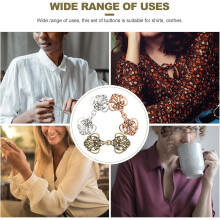 3 Paar Retro-Vintage-Umhangclips aus Zinklegierung mit elegantem Design