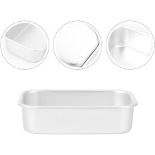 2pcs Cake Mold Baking Mold for Home Aluminium Alloy Rectangular Shape High Temperature