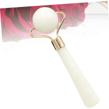 2 rulli di giada per massaggio viso, strumento per la cura della pelle femminile, colore casuale