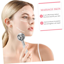 2 stuks roestvrijstalen gezichtsijsbolmassagers voor gezichts- en oogverkoeling, anti-aging en vermindering van fijne lijntjes