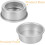 2pcs Nonstick Aluminum Cake Pans with Removable Bottom Round Molds 3