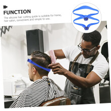 2 stk. silikon hårtrimmingslinjal justerbar fade-guide for hårklipp halslinje barbering mal hårklippeguide