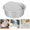 2pcs Nonstick Aluminum Cake Pans with Removable Bottom Round Molds 8