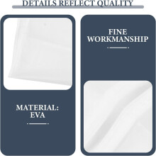 2 stuks pakhoezen/kledinghoezen 60 * 80 cm EVA-materiaal, herbruikbaar, anti-huisdierhaar, witte kledingopbergbescherming