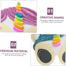 buc ochelari de soare decorativi cu desene animate pentru petrecere, unicorn unic, pentru accesorii de costum