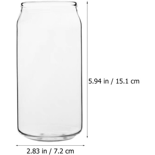 Hitzebeständiger Glasbecher, glatte Oberfläche, schlichtes Design, 350 ml 1