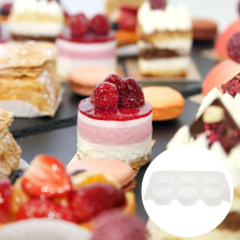 2 Silikon-Kuchenformen für selbstgemachte Schokolade und Pudding, klassische Säulenform, geeignet