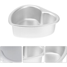 2er-Set Herzförmige Kuchenformen, 8,5 x 3 Zoll, Aluminiumlegierung, glatte Oberfläche