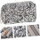 2pcs Sequin Makeup Bag Zipper Closure Portable Cosmetic Storage 8