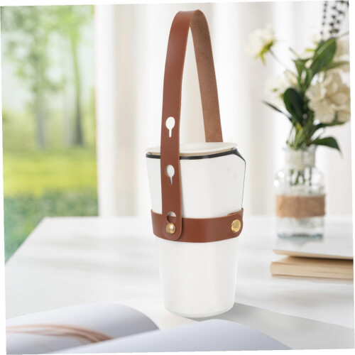 2pcs Portable Cup Carrier Handheld Cup Sleeve Adjustable Carrier Sleeves Reusable 2