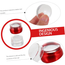 2 Silikonstempel-Sets für Nagelkunst inklusive Maniküre-Werkzeuge und Silikonstempelwerkzeug